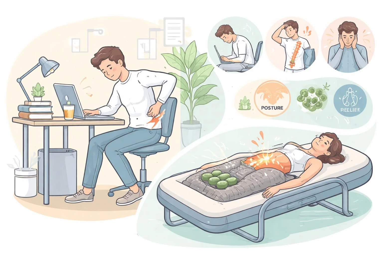 Back Pain in Office Workers: Causes, Prevention and Solutions